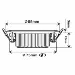 LED INBOUWSPOT ZILVER