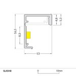 PROFIEL SLASH 8MM 2MT-0