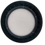 MAT GLAS COVER  120° VOOR HIGH BAYS ZWART (HUC)-0