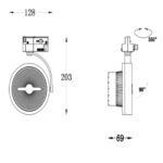 3-FASE RAILSPOT 15W WIT DIMBAAR -0