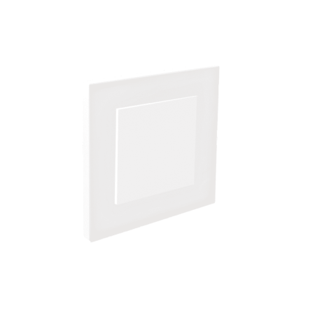 Opzetstuk Wit open vierkant t.b.v. inbouw nachtlamp