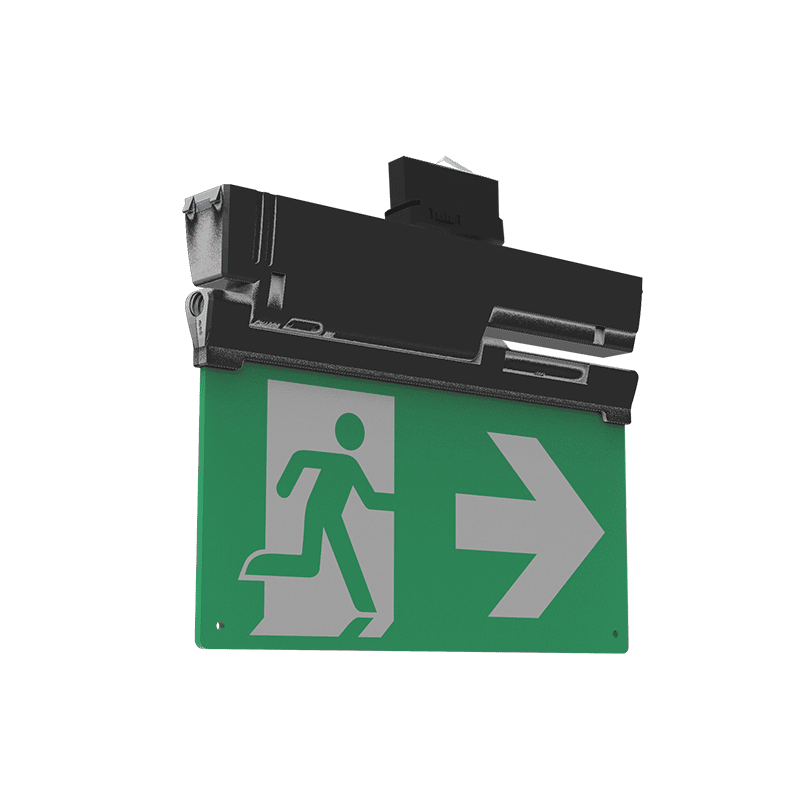 271890 led noodverlichting zwart 3 fase