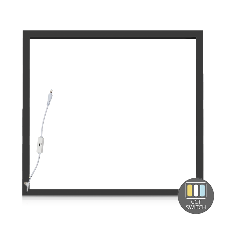 led-edge-hollow-frame-zwart-60x60-01 Zwarte EDGE hollow frame led paneel