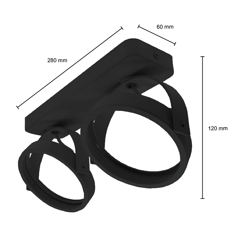 801960_afmetingen led ar111 armatuur plafondspot
