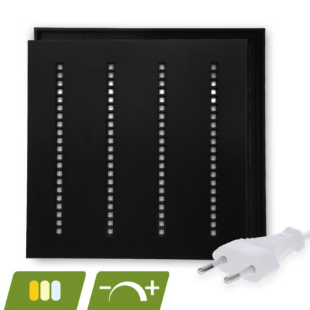 LOUVRE LED PANEEL | NOVA ZWART UGR<16 | 60X60CM | 30W | DIMBAAR | CCT | MET EUROSNOER