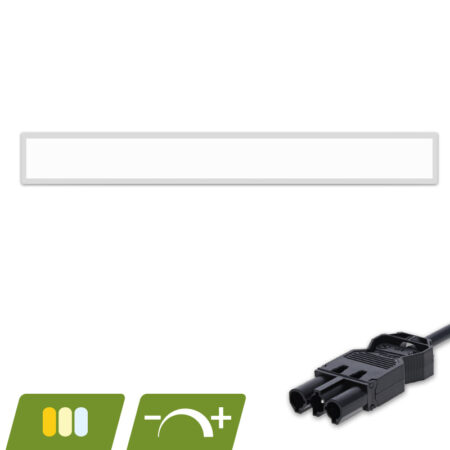 BACK-LIT LED PANEEL | PONTUS | 120X15CM | 30W | DIMBAAR | CCT-SWITCH | MET 3-SWP SNOER